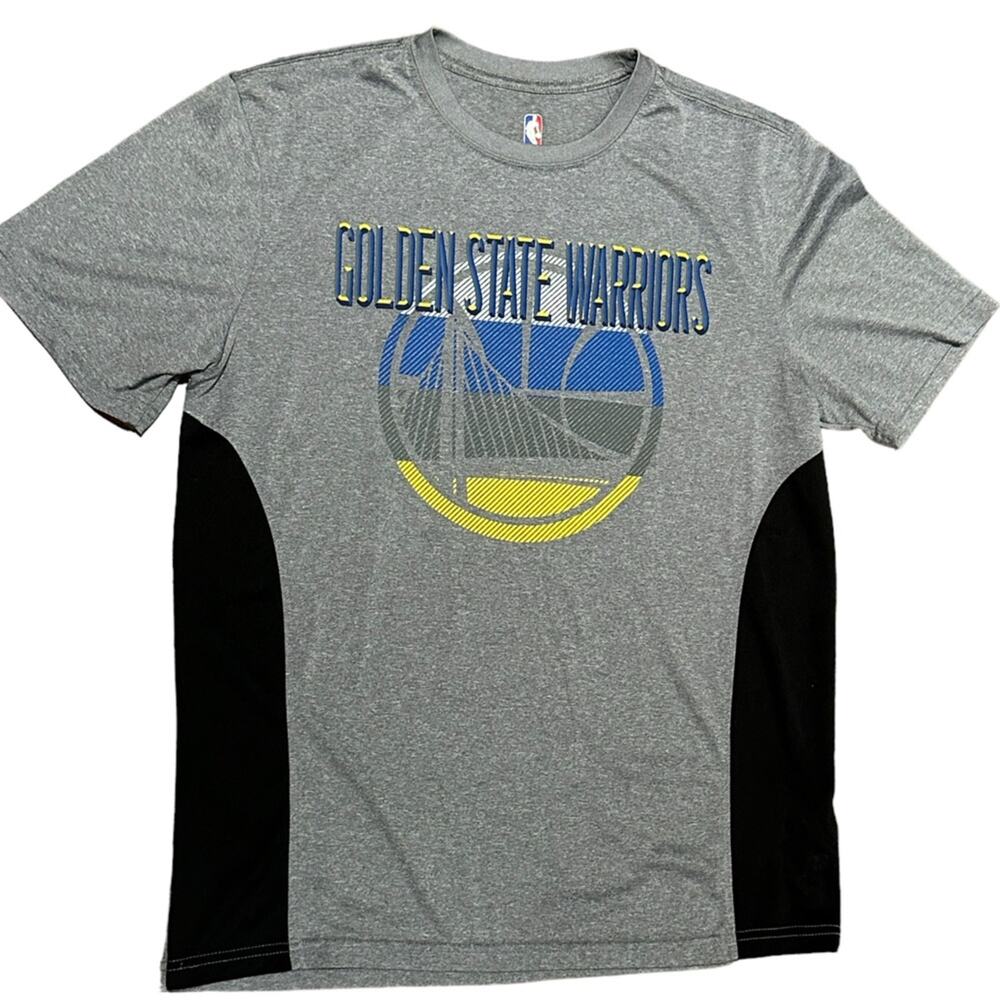 NBA Golden State Warriors Adult Large Gray T Shirt Polyester #30 Curry